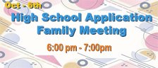 High School Application Family Meeting